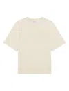 Maison Kitsuné Embroidered Cotton T-shirt In Neutral