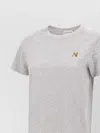Maison Kitsuné Embroidered Crew Neck Cotton T-shirt