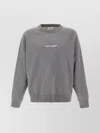 Maison Kitsuné Embroidered Logo Crew Neck Sweatshirt