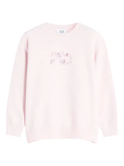 MAISON KITSUNÉ EMBROIDERED-LOGO SWEATSHIRT