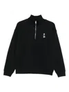 Maison Kitsuné Dressed Fox Cotton Sweatshirt In Black