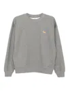 Maison Kitsuné Maison Kitsune' Baby Fox Cotton Sweatshirt In Gray
