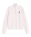 Maison Kitsuné Dressed Fox High Neck And Zip Sweatshirt In Pink