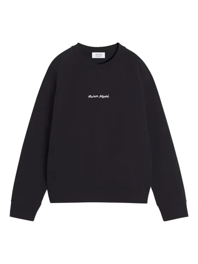 Maison Kitsuné Maison Kitsune Oversize Raglan Sweatshir In Black