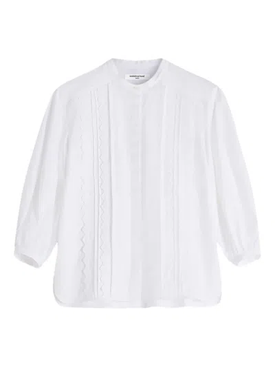 Maison Kitsuné Embroidered Shirt In White