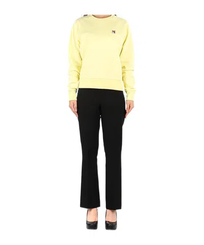 Maison Kitsuné Embroidered-fox Sweatshirt In Black