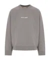 Maison Kitsuné Embroidery Oversize Raglan Sweatshirt In Gray