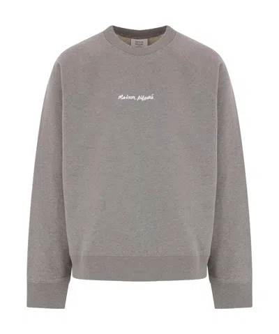 MAISON KITSUNÉ MAISON KITSUNÉ EMBROIDERY OVERSIZE RAGLAN SWEATSHIRT