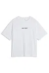 Maison Kitsuné Maison Kitsune Line Handwriting Oversized T-shirt In White