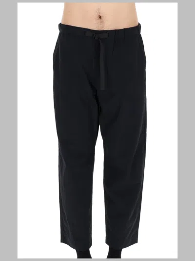Maison Kitsuné Pantalone In Tessuto Tecnico Con Cintura In Black