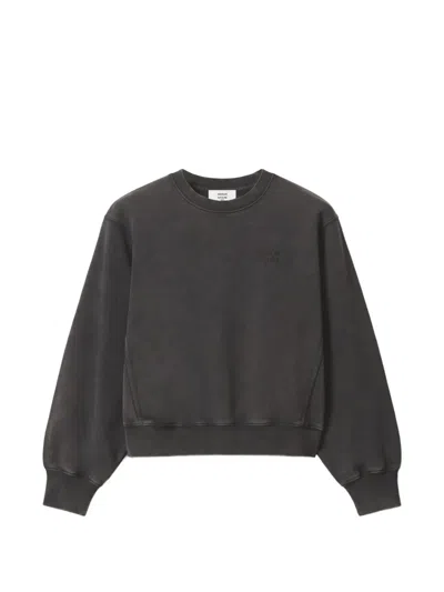 Maison Kitsuné Faded Logo Sweatshirt In Gray