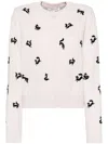 Maison Kitsuné Fancy Fox Embroidered Jumper In Pink