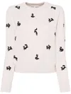 MAISON KITSUNÉ FANCY FOX EMBROIDERED JUMPER