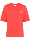 Maison Kitsuné Fancy Fox T-shirt In Red
