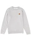 Maison Kitsuné Gray Fox Head Patch Regular Sweatshirt In Gray