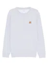 Maison Kitsuné Gray Fox Head Patch Regular Sweatshirt In Gray