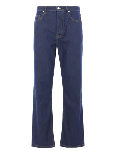 Maison Kitsuné Five-pocket Jeans In Blue