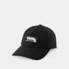 Maison Kitsuné Flash Fox 6p Cap In Black