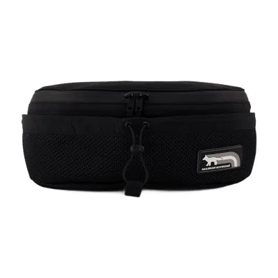 Maison Kitsuné Flash Fox Belt Bag Maison Kitsune Nylon Black
