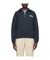 Maison Kitsuné Navy Flash Fox Sweatshirt In Black