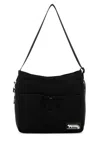 Maison Kitsuné Black Flash Fox Messenger Bag In Black