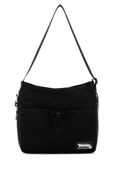 Maison Kitsuné Black Flash Fox Bag