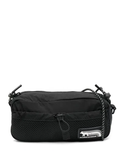 Maison Kitsuné Flash Fox Shoulder Bag In Black ModeSens