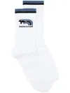Maison Kitsuné Flash Fox Socks In White