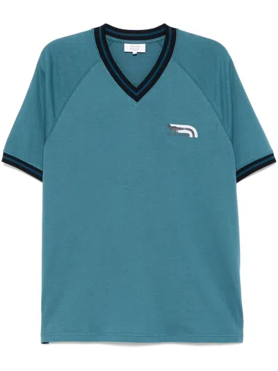 Maison Kitsuné Flash Fox T-shirt In Blue