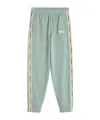 Maison Kitsuné Flash Fox Track Pants In Gray Medium Green