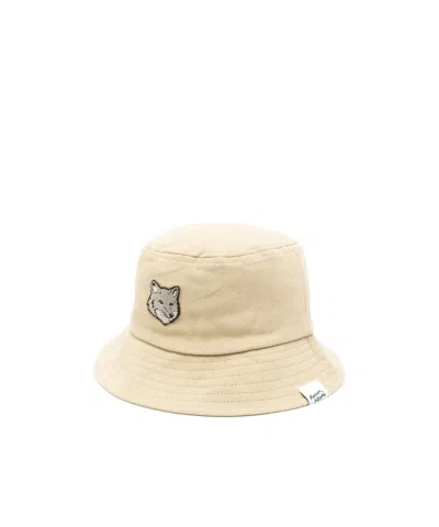 Maison Kitsuné Flat Hat In Nude | ModeSens