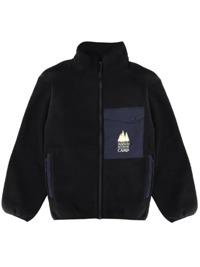 Maison Kitsuné Fleece Jacket In Black