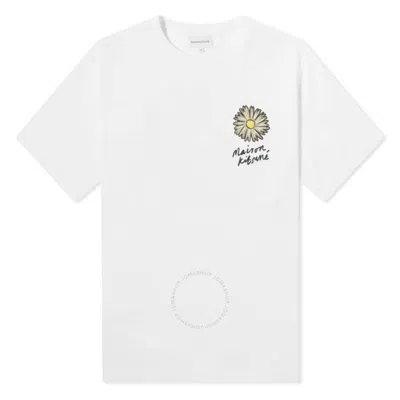 Maison Kitsuné Maison Kitsune Floating Flower Cotton T-shirt In White