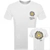 MAISON KITSUNÉ MAISON KITSUNE FLOATING FLOWER T SHIRT WHITE