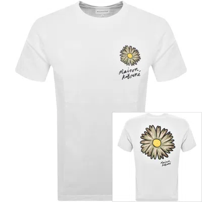 MAISON KITSUNÉ MAISON KITSUNE FLOATING FLOWER T SHIRT WHITE