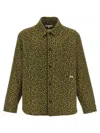 Maison Kitsuné Maison Kitsune Floral Print Overshirt In Green