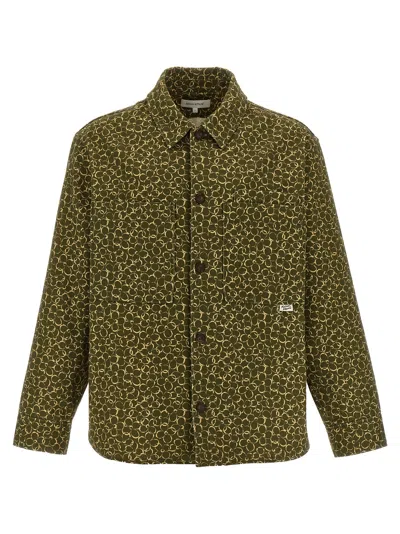 MAISON KITSUNÉ FLORAL PRINT OVERSHIRT