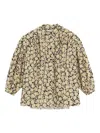 Maison Kitsuné Floral-print Shirt In Black