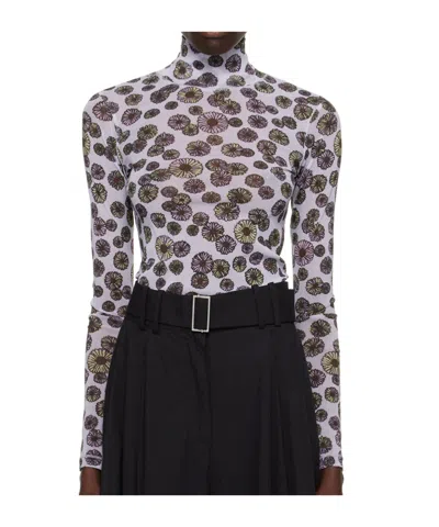 Maison Kitsuné Floral T-shirt In Black