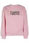 Maison Kitsuné Flowers Comfort Sweatshirt In Purple