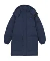 Maison Kitsuné Fox-appliqué Padded Coat In Blue
