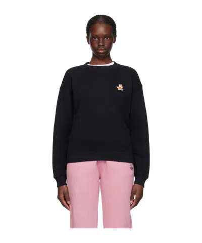 MAISON KITSUNÉ MAISON KITSUNÉ SPEEDY FOX PATCH CREWNECK SWEATSHIRT
