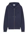 Maison Kitsuné Cotton Sweatshirt With Embroidered Foxy Logo Patch On The Front In Black