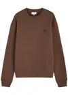 Maison Kitsuné Brown Bold Fox Head Patch Sweatshirt In Brown