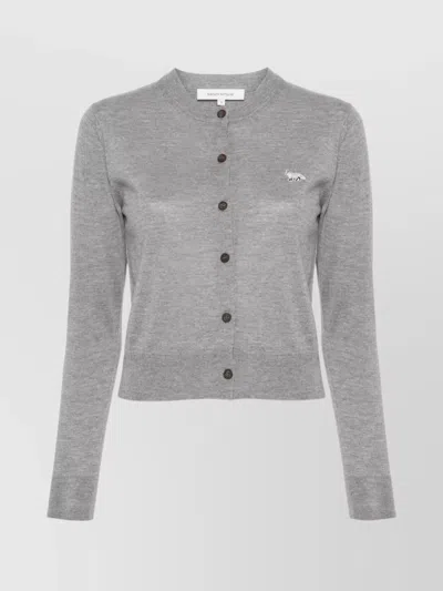 MAISON KITSUNÉ FOX BABY PATCH REGULAR CARDIGAN