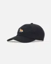 Maison Kitsuné Maison Kitsune' Fox Black Cotton Baseball Cap In Black