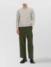 Maison Kitsuné Fox-patch Wool Jumper In Gray