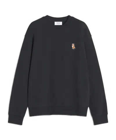 Maison Kitsuné Maison Kitsune "speedy Fox Comfort Fit Sweat In Black
