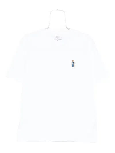 Maison Kitsuné Dressed Fox Comfort T-shirt Clothing In White