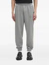 Maison Kitsuné Fox-embroidered Joggers In Gray